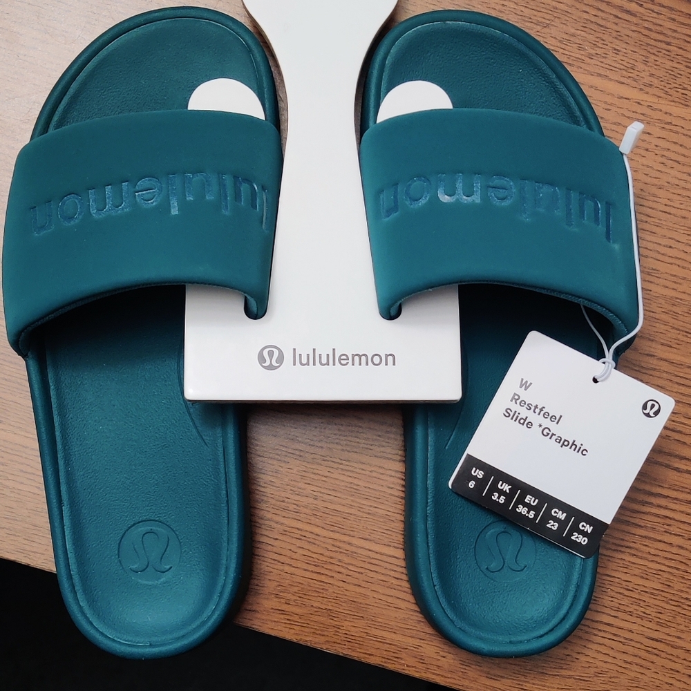 NWT lululemon athletica Women's Restfeel Slide Sandals - Picture 6 of 11